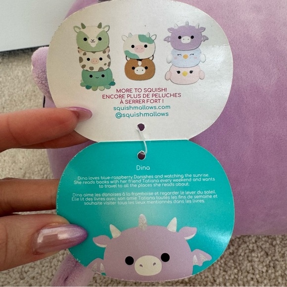 12” Dina The Dragon Squishmallows Easter 2022 Stackable - Picture 3 of 8